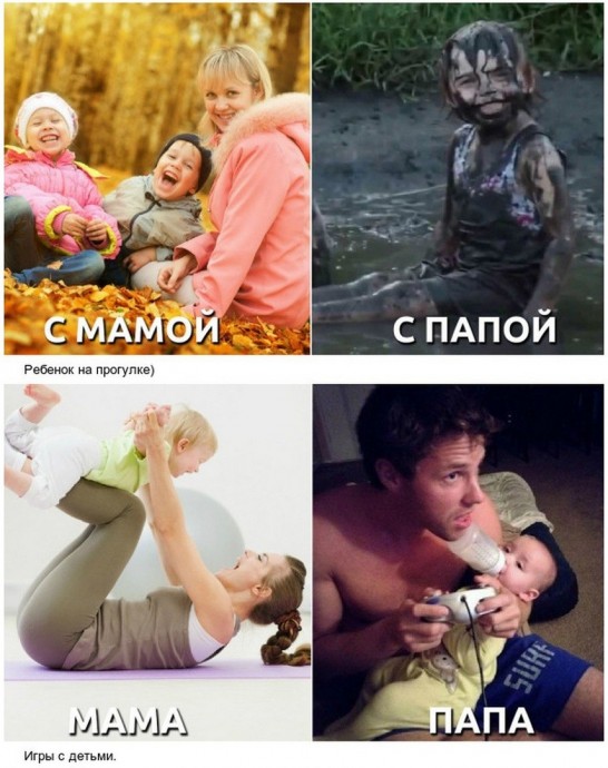 Мама vs Папа