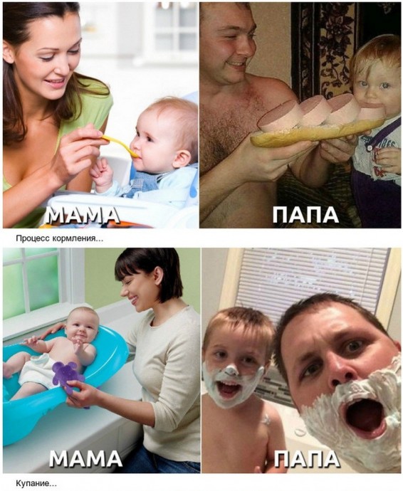 Мама vs Папа