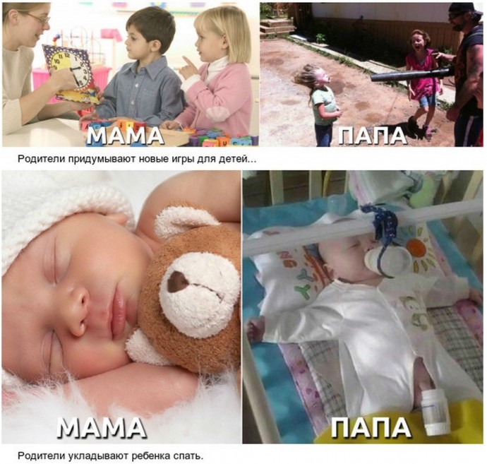 Мама vs Папа