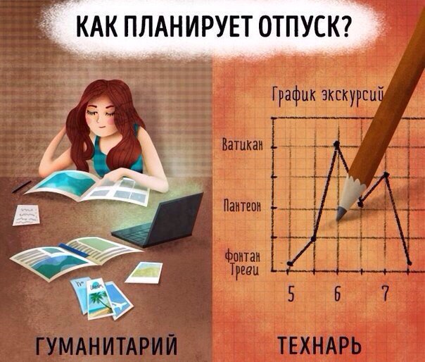 9 забавных отличий технарей от гуманитариев